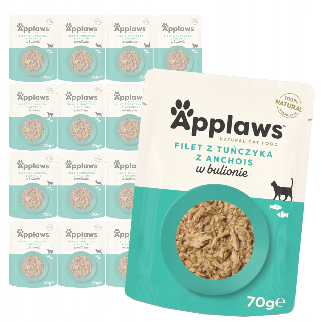Levně Applaws Cat Mokré Krmivo Pro Kočky 16x70g Tuňák z ančovičky v vývaru