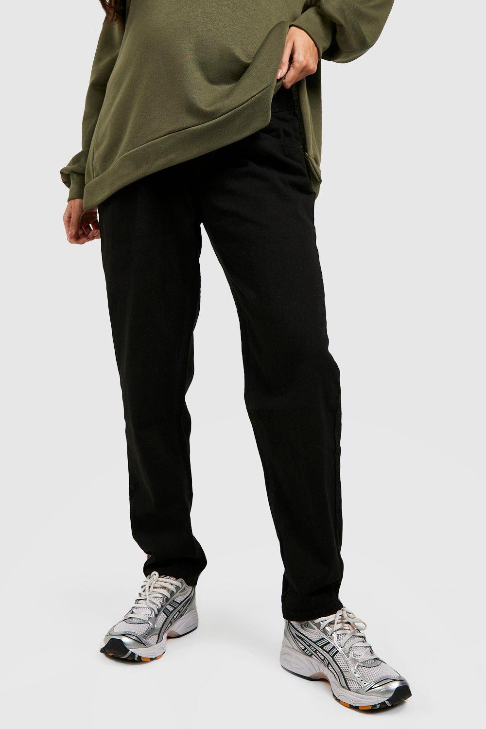 BOOHOO ciążowe czarne spodnie jeansowe 44 Rozmiar 44