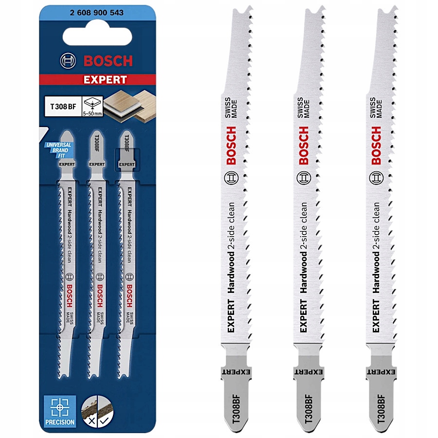 

Brzeszczoty do drewna 117mm 3szt. Expert Bosch