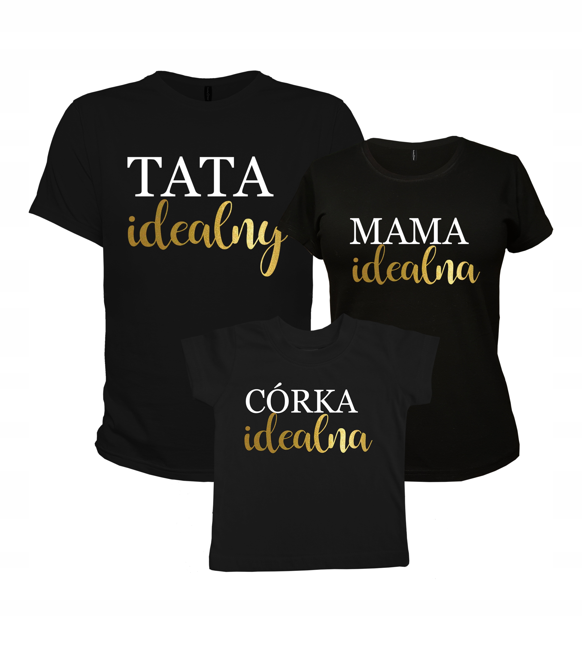 

Koszulki rodzinne Tata Mama Syn/Córka idealny/a