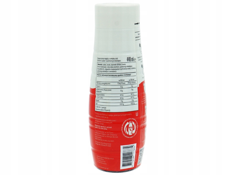 SYROP KONCENTRAT COLA CLASSIC DO SATURATORA SODASTREAM 9L NAPOJU z 440ml Kod producenta 8719128117874