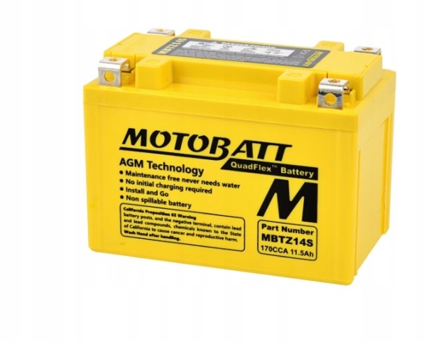 Motobatt Batéria Moto 12V 11.2AH/190A P+ (VYM:151X87X110/110)