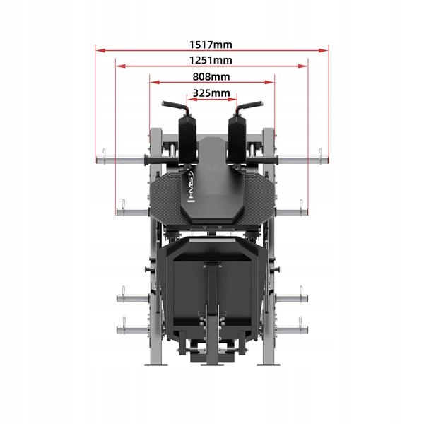 SUWNICA MASZYNA NA NOGI SEMI COMMERCIAL LP3175 HMS Maksymalna waga użytkownika 150 kg