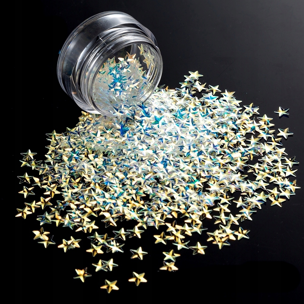 

Efekt Stars opalizujące gwiazdki 3D do paznokci