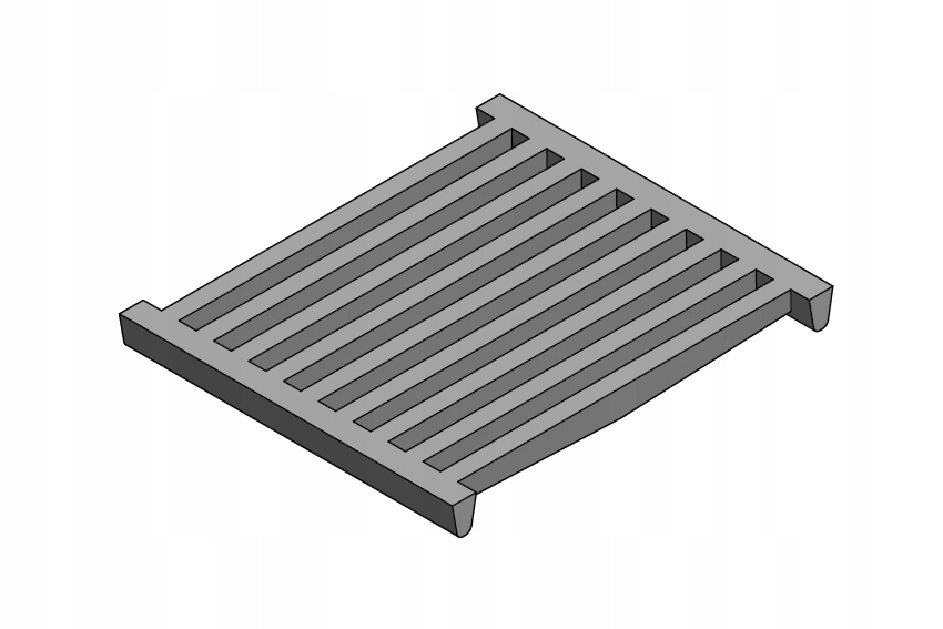 RUSZT KUCHENNY PIECOWY ŻELIWNY 22.5x18.5 cm NR. 3 Rodzaj inny rodzaj