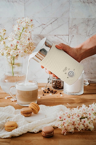 Spieniacz Mleka Elektryczny Do Kawy Latte Spieniacz 4 Funkcje Adler AD 4495