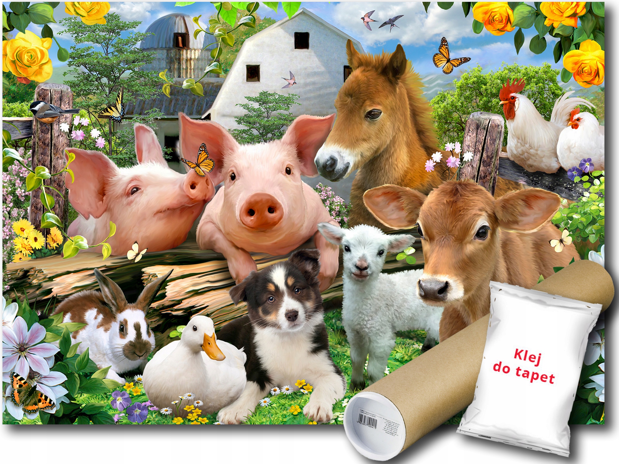 Fototapeta Flizelina Zvířata Vesnice Foto 208x146