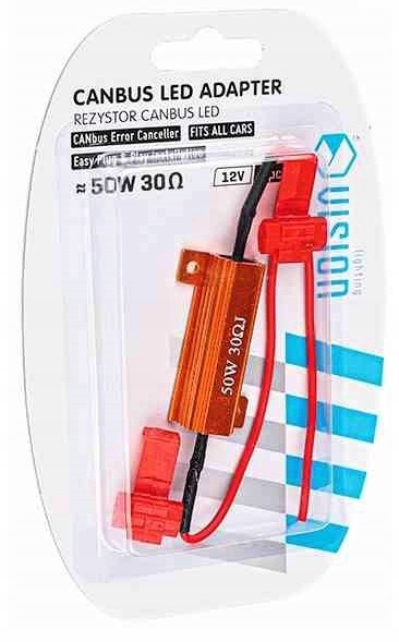 REZYSTOR OPORNIK OSZUKIWACZ CANBUS LED 30 OHM 50W Producent części Carmotion