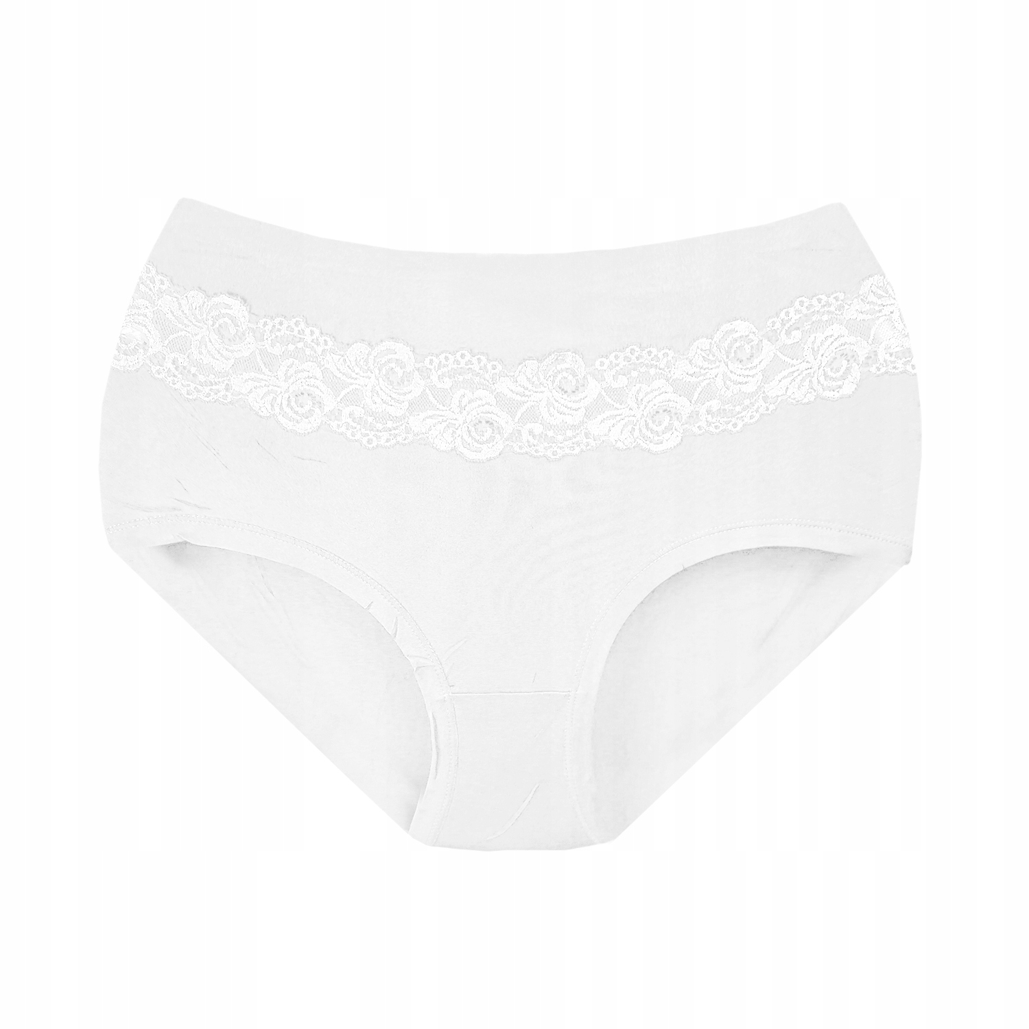 6x ODDYCHAJĄCE BAMBUSOWE MAJTKI FIGI KORONKOWE Z WYSOKIM STANEM 2XL #25 Wzór dominujący bez wzoru