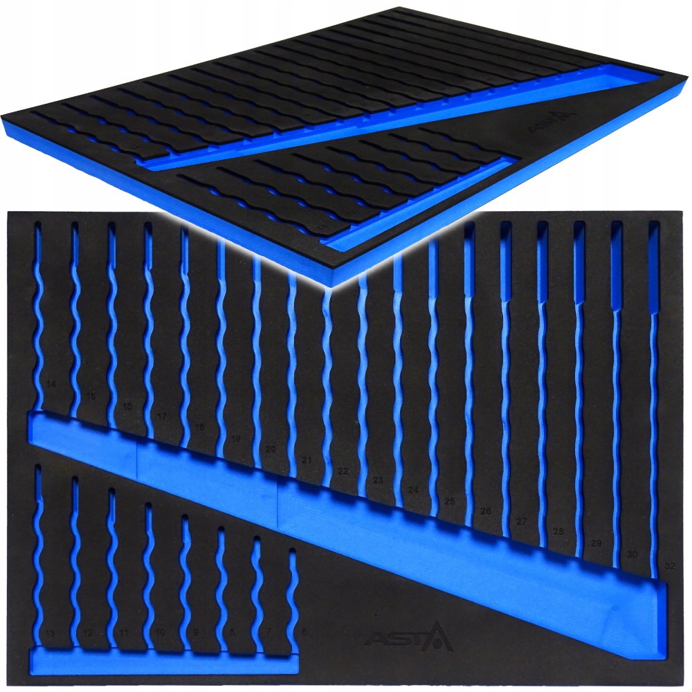 WKŁAD DO ZESTAWU KLUCZY PŁASKO-OCZKOWYCH PIANKA