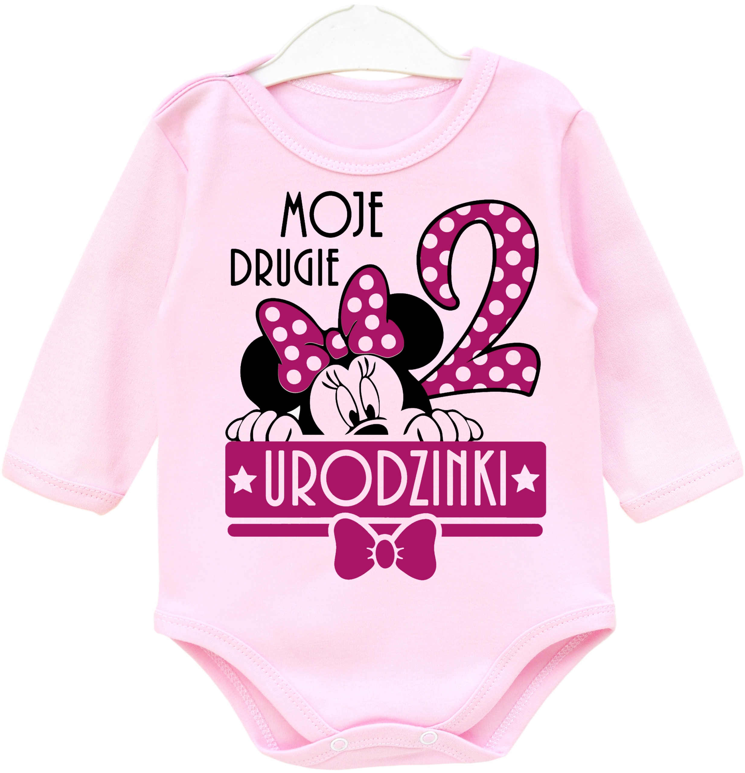 

Body dł rękaw Urodziny 2 lata Myszka Minnie r. 92