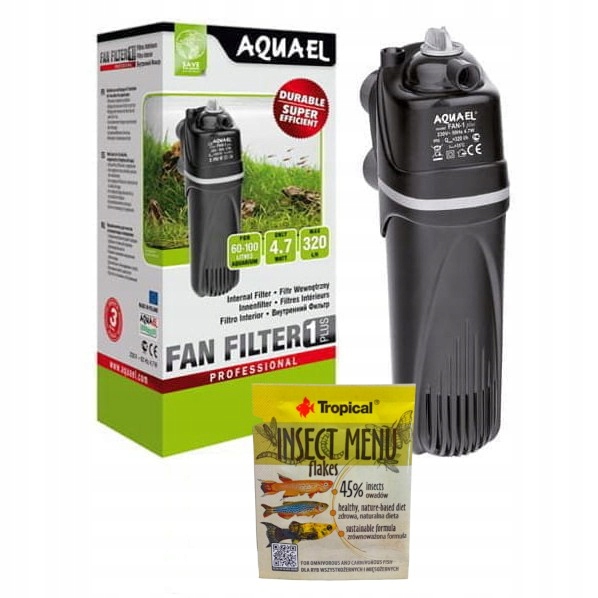 Levně Vnitřní filtr do akvária Aquael Fan-1 Plus 100L dárek