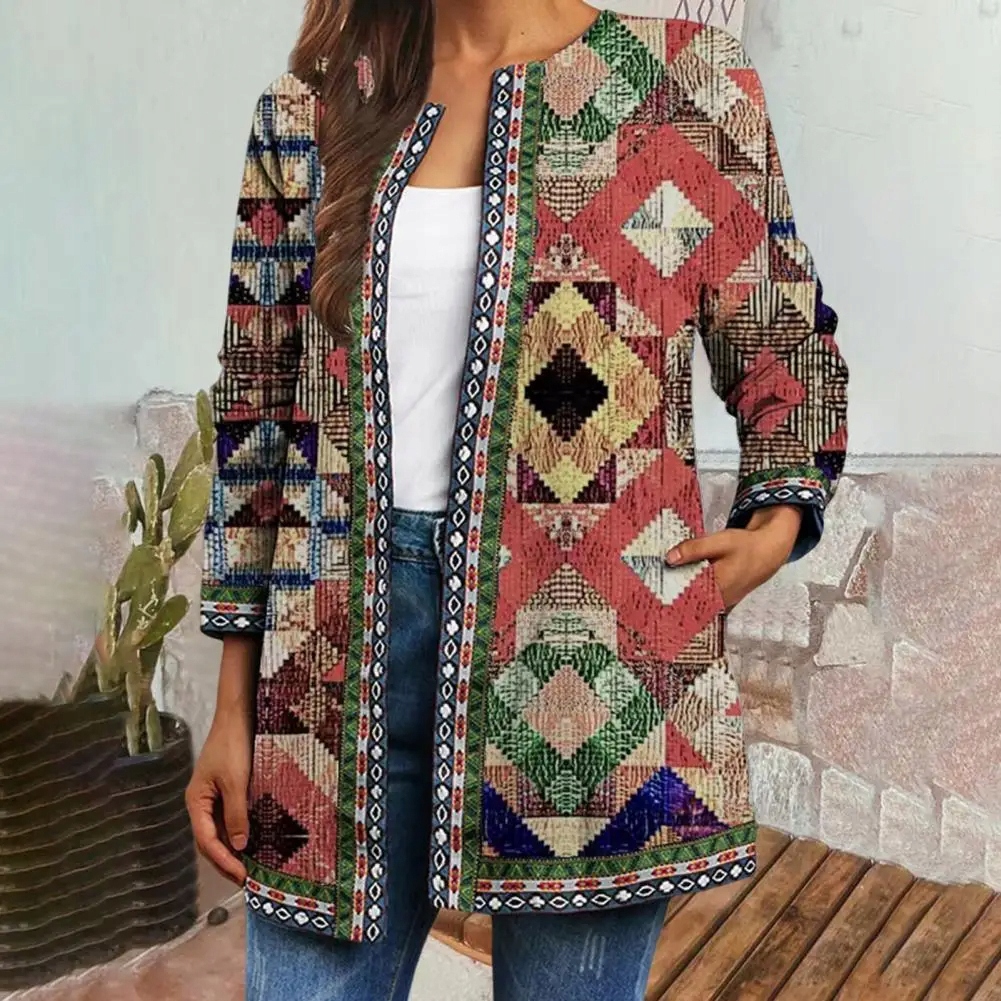 ELEGANCKI DAMSKI SWETER ROZPINANY JESIENNO ZIMOWY WYGODNY NADRUK MOTYL Marka inna