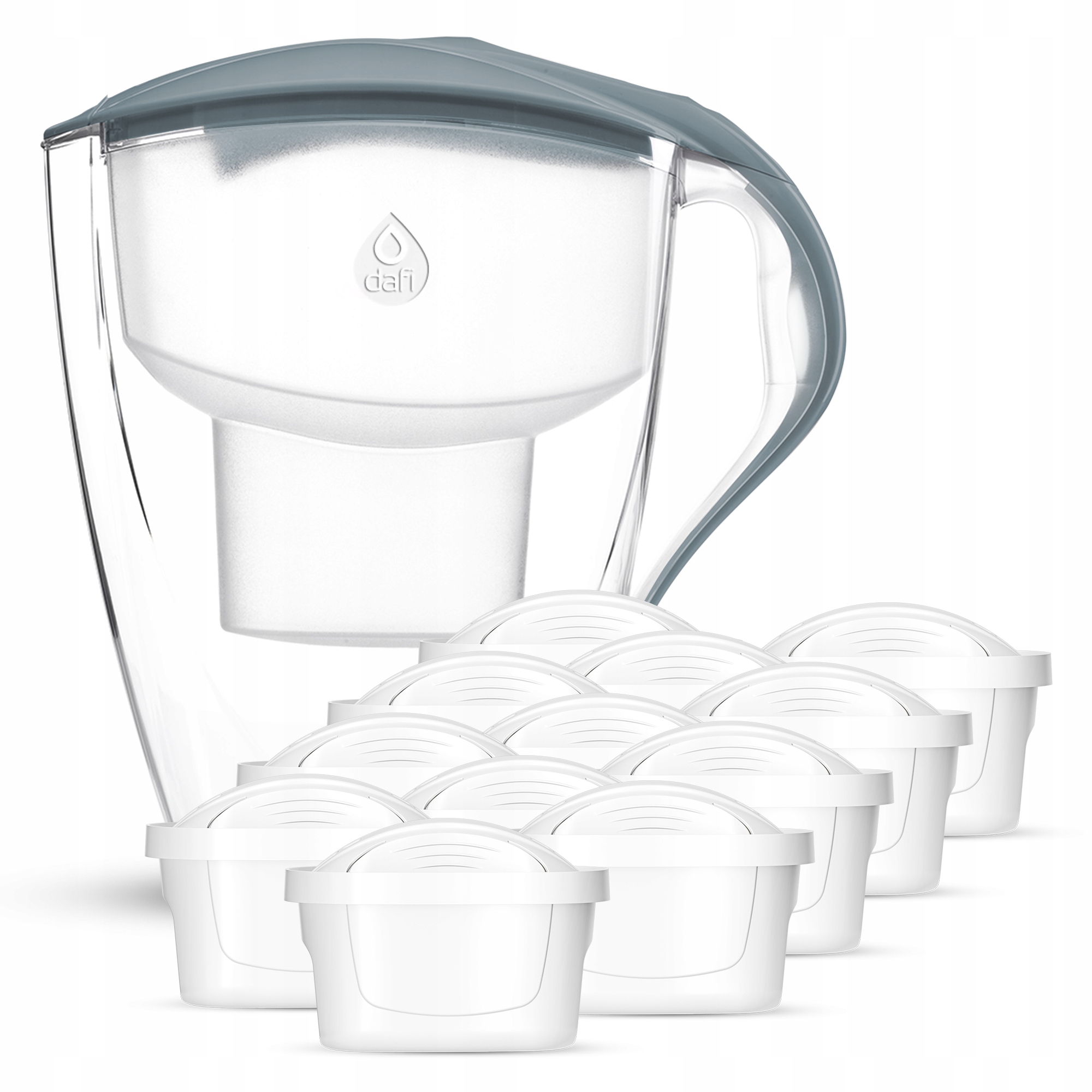 Sada filtrační konvice Dafi Omega ocelová 4 l, manuální, 12 náplní Unimax