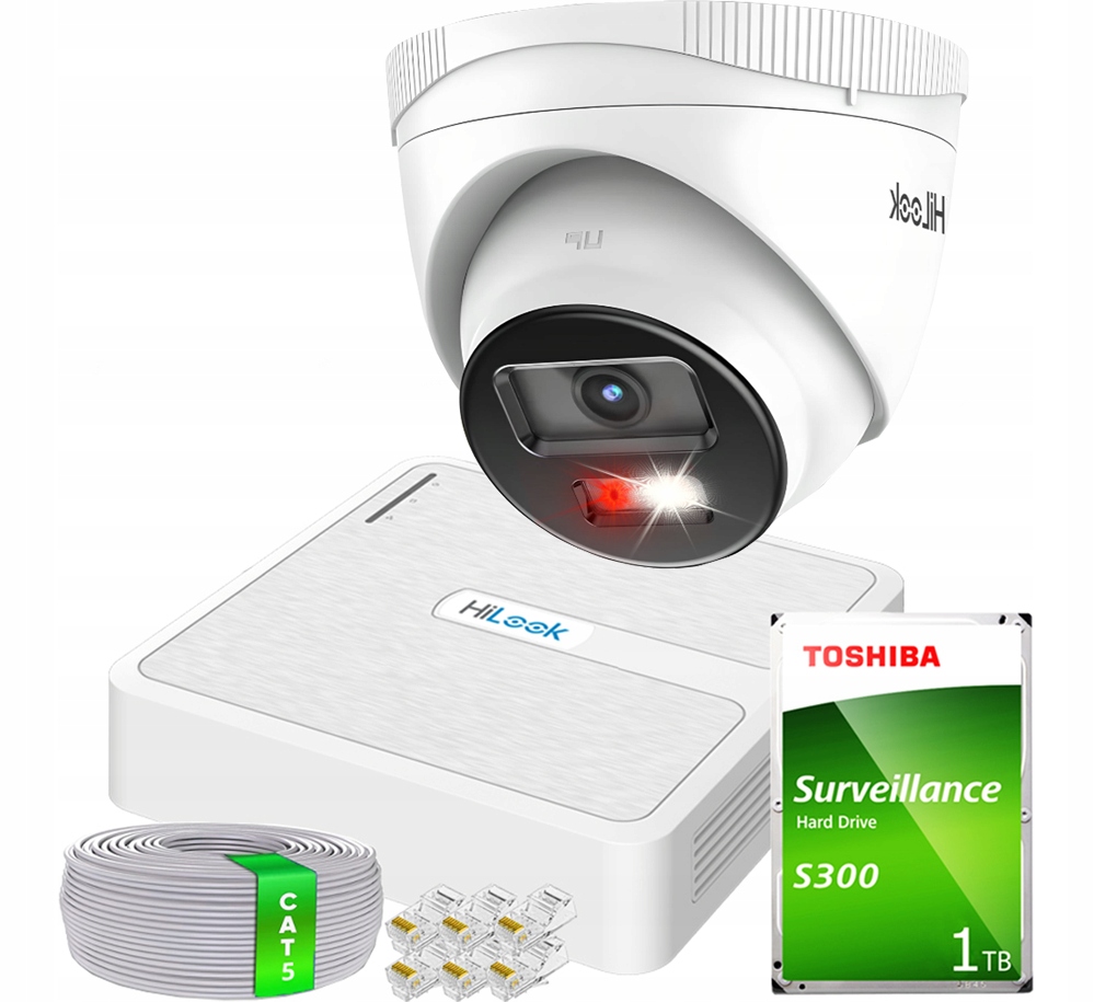 Súprava na monitorovanie Hilook by Hikvision IPCAM-T2-30DL NVR-4CH-H/4P