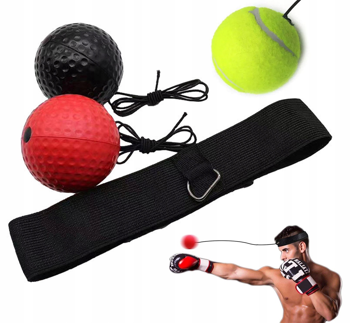 

FT41 Piłka Refleksowa 3x Fight Ball Refleksówka