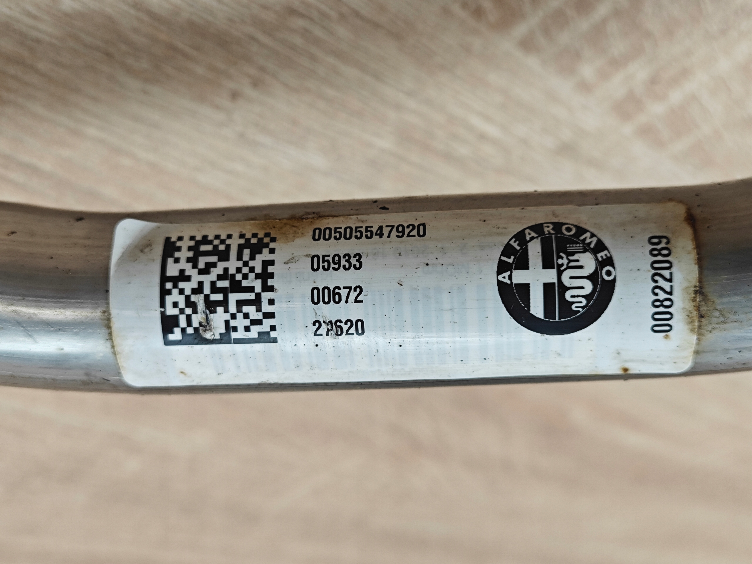 ORYGINALNA RURA WLEWU PALIWA ALFA ROMEO GIULIA 2.0T MULTIAIR 50554792 Wersja Europejska