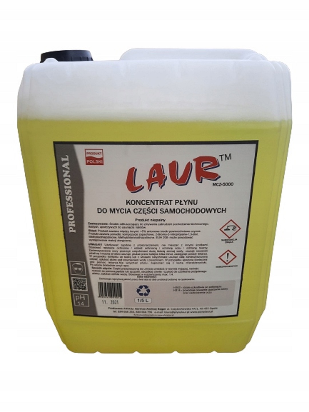 KONCENTRAT PŁYNU DO MYJEK WARSZTATOWYCH (OP.5L) PŁYN MCZ-5000