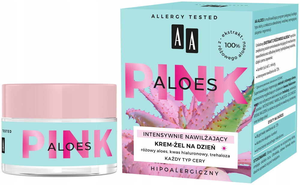 

Aa Aloes Pink krem nawilżający żelowy na dzień