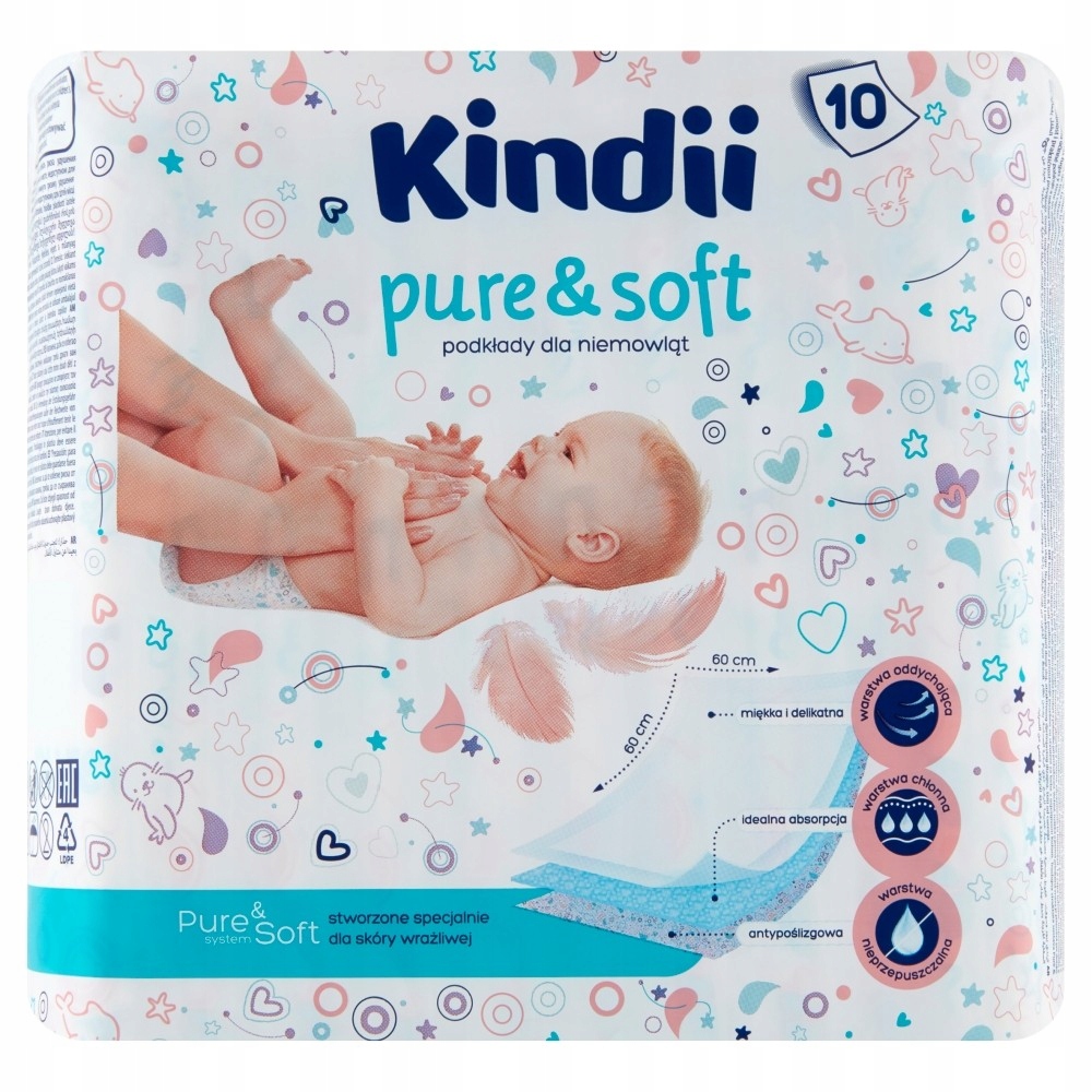 HARPER KINDI Pure&soft Podkłady jednorazowe 10szt&