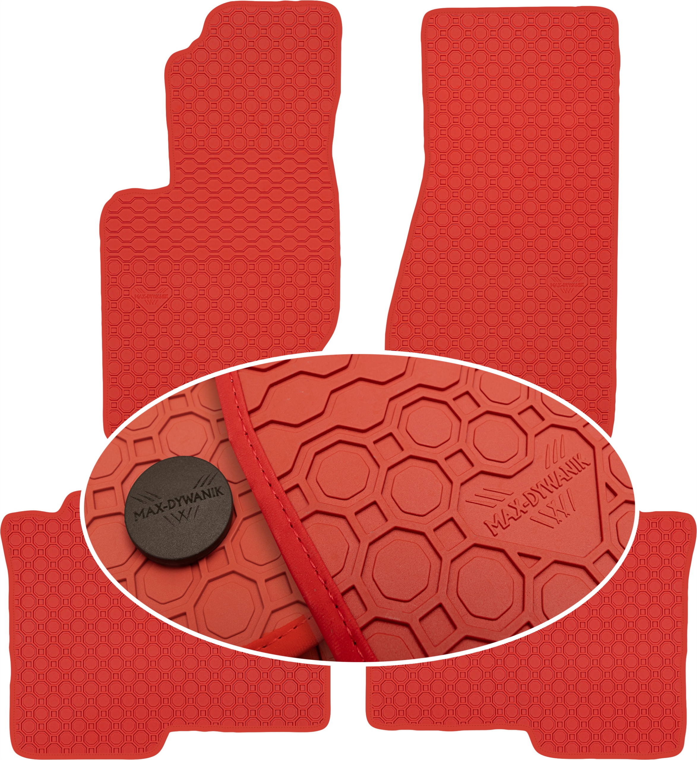 Jeep Commander 2006-2010 Koberce Červené