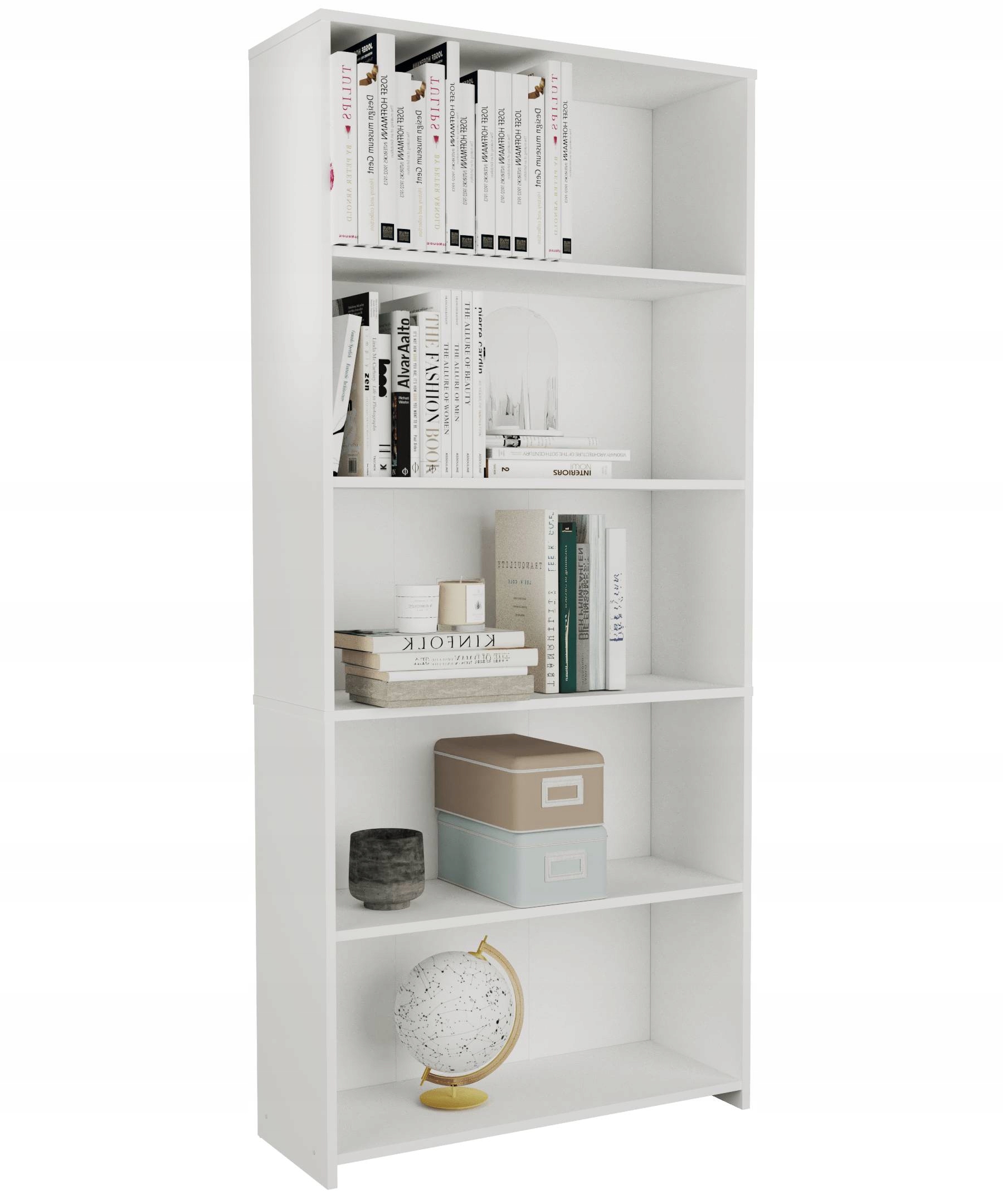 

Regał książki Biblioteczka salon 80cm Biały