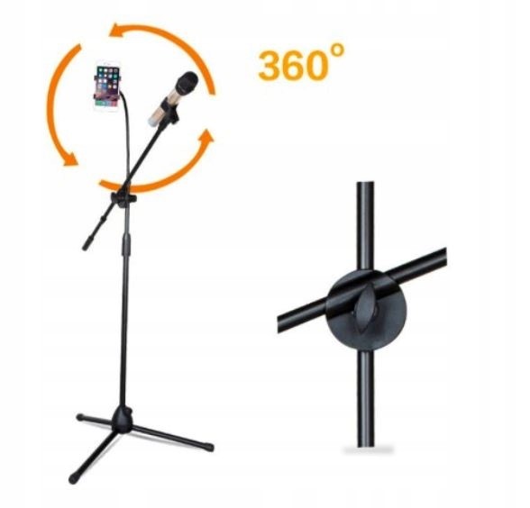 Statyw estradowy SM803 mikrofonowy 200cm 2 uchwyty Marka MOZOS