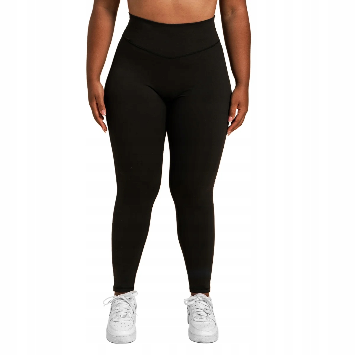 Legginsy Damskie Sportowe Wysoki Stan Na Siłownię Czarne Nylon BeastPink S