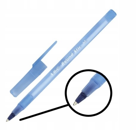 DŁUGOPIS BIC ROUND STIC SIMPLY NIEBIESKI KLASYCZNY UNIWERSALNY