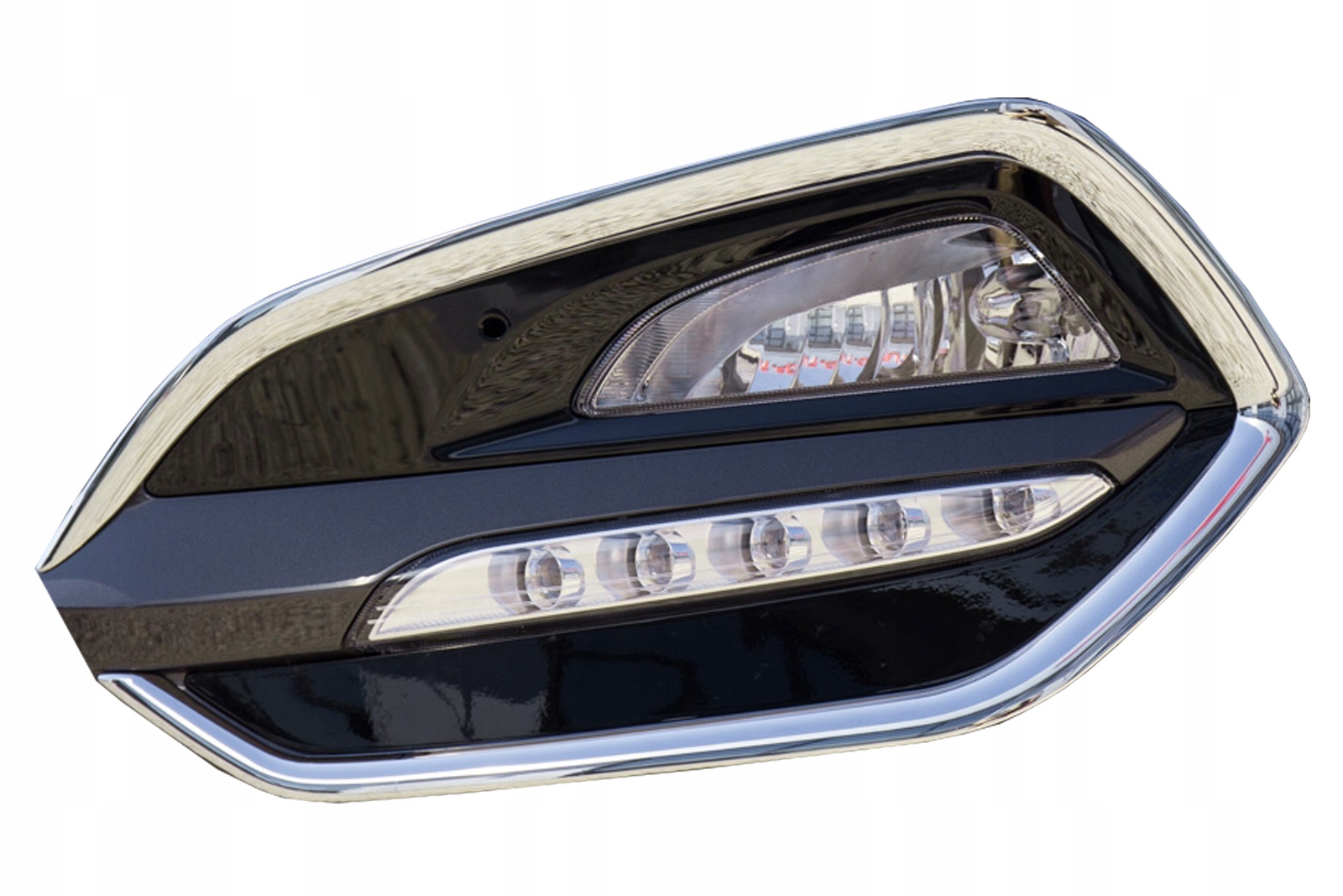 HYUNDAI TUCSON III 15-18 ГАЛОГЕННІ НАКЛАДКИ СПЕРЕДУ