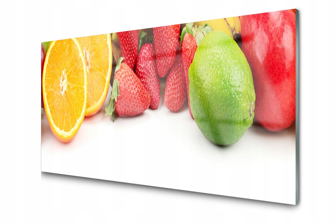 

Panel szklany dekor Owoc Truskawka Kuchnia 120x60