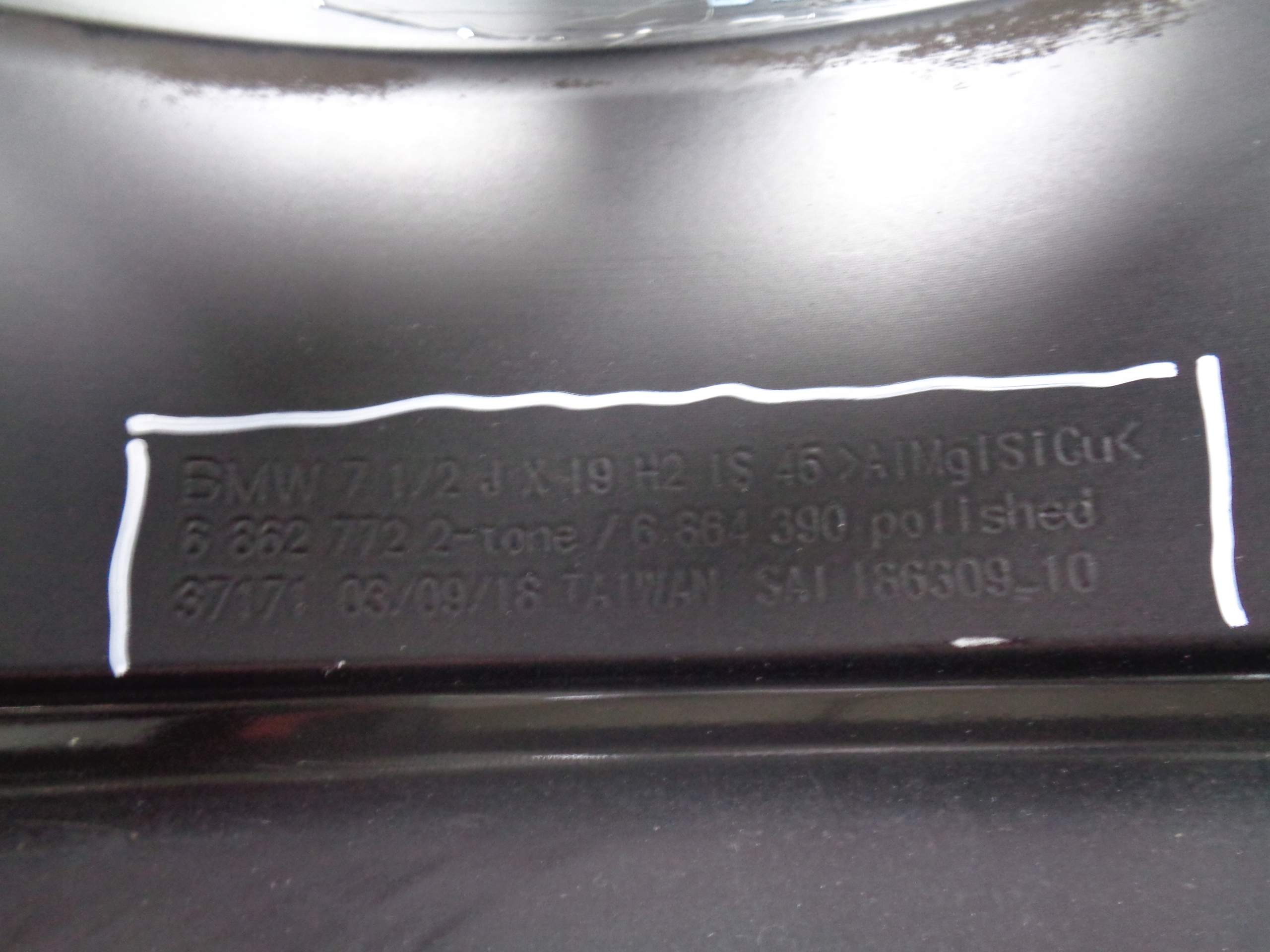 disk hliníkový BMW 7,5JX19 ET45 5X120 6862772