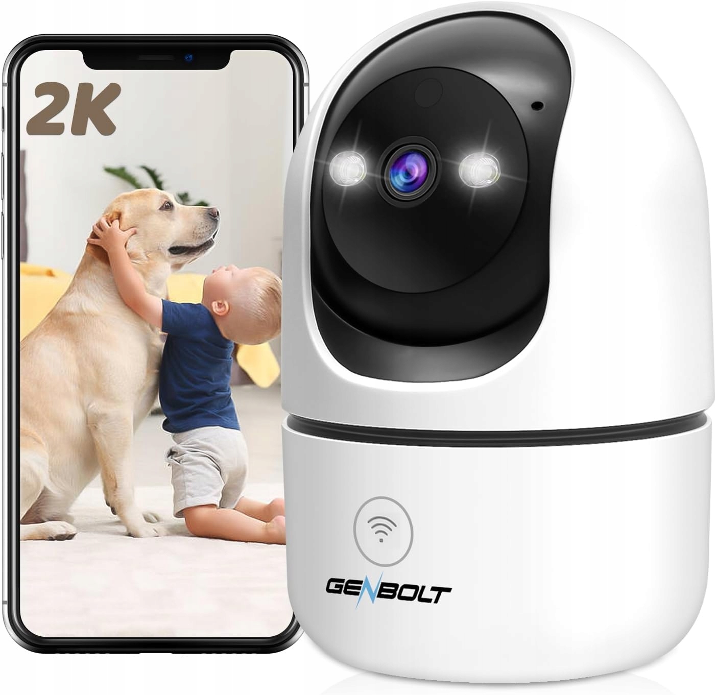 Wi-fi Monitorovací Kamera Do Domácnosti 355° Detekce Pohybu Alarm Dítě Zvíře