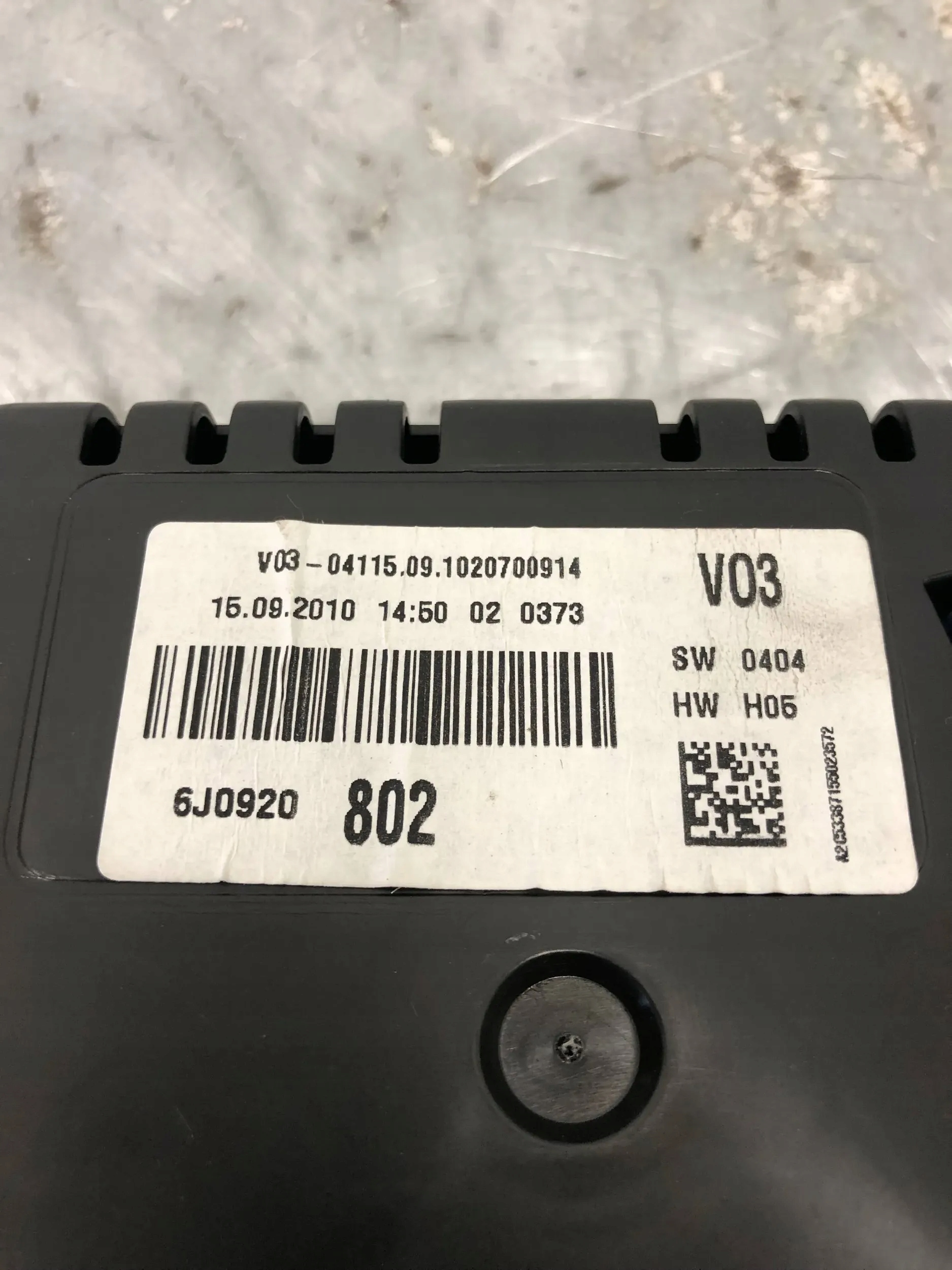 dials dials SEAT IBIZA IV 6J0920802