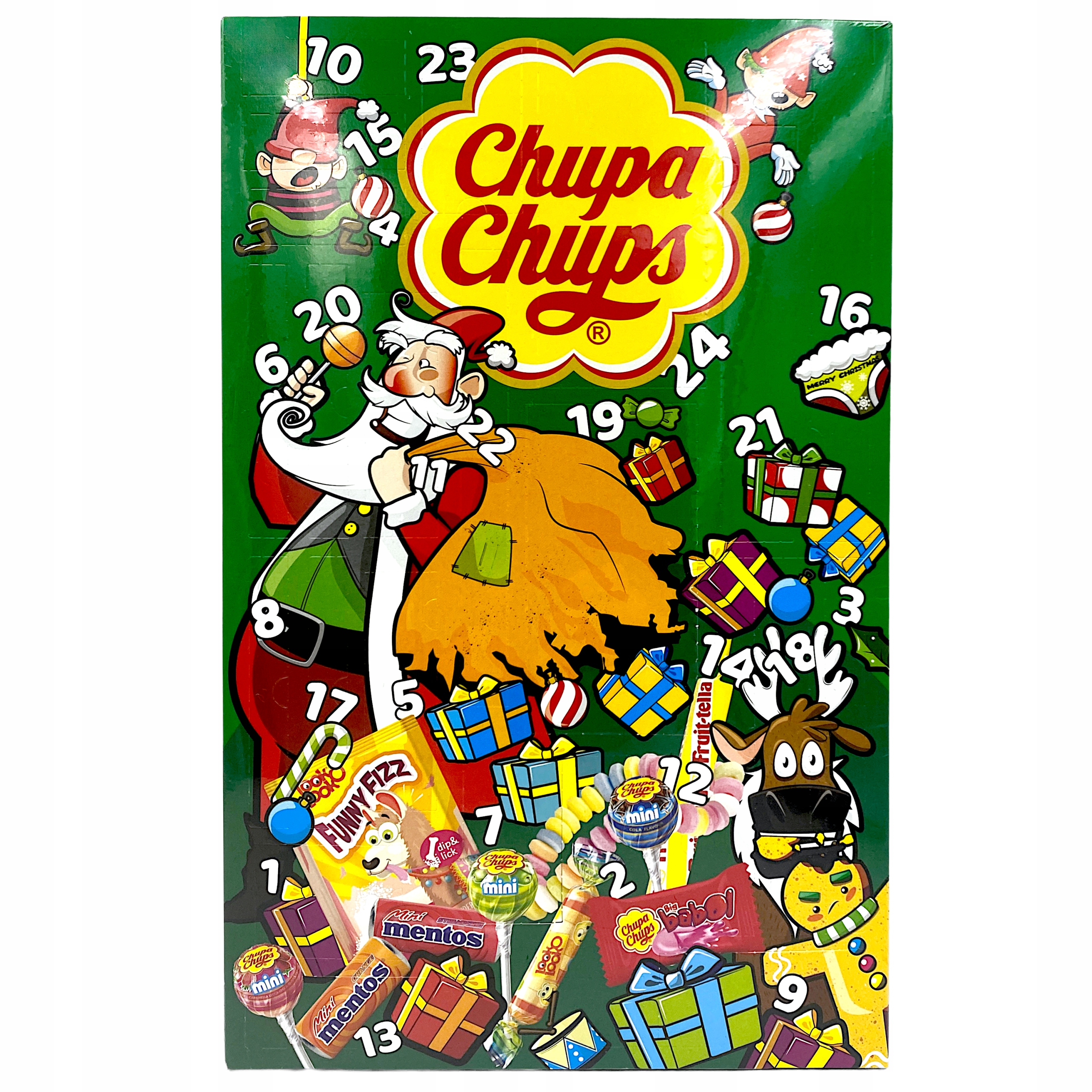 Адвент-календарь Chupa Chups, леденцы и сладости, 24 окошка, 180 г