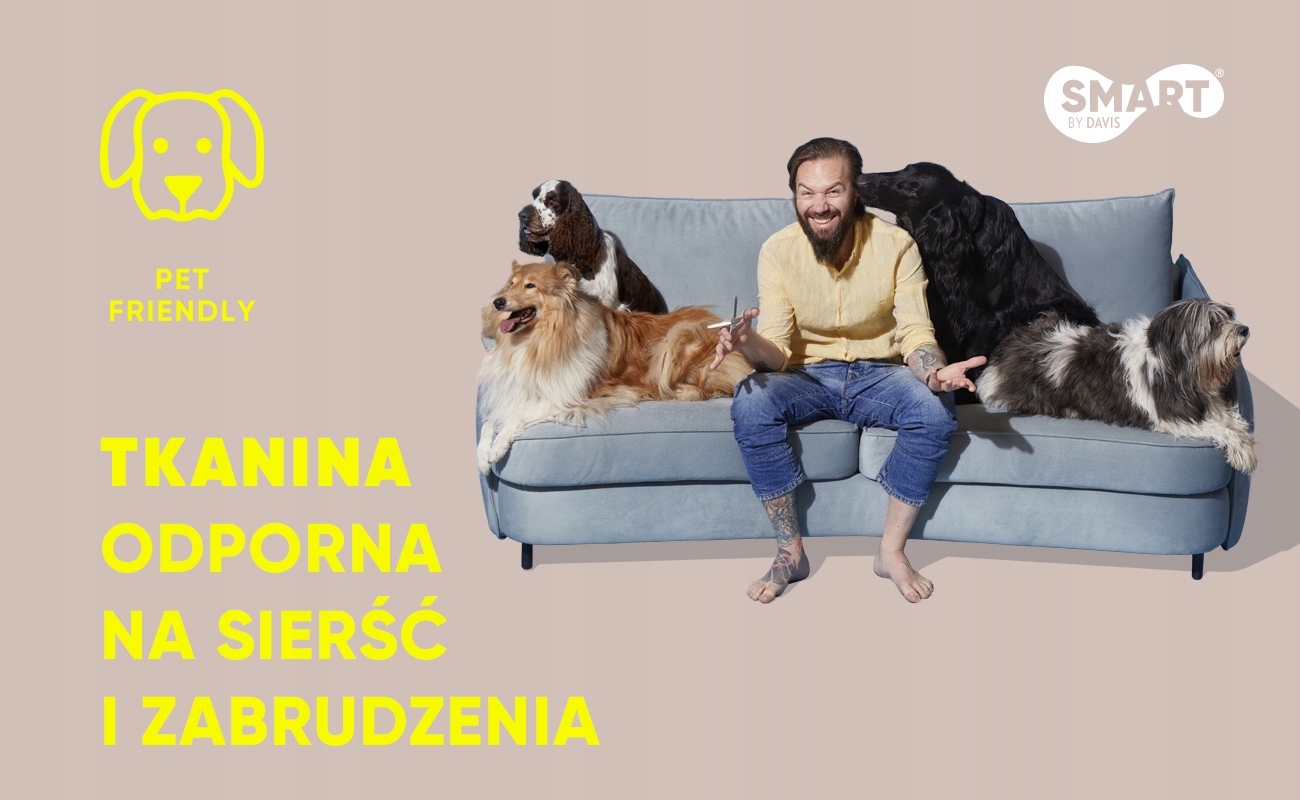 sofa kanapa HARRY II welur super tkanina sprężyny Wysokość mebla 85 cm