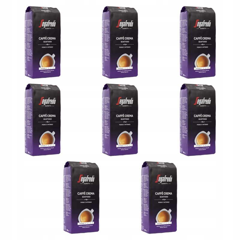 Káva Zrnková Segafredo Caffe Crema Gustoso 1 kg X8