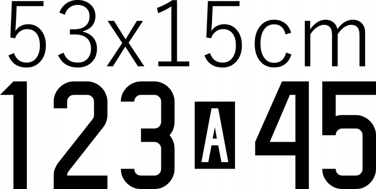 

Naklejka Numery Operacyjne 53x15cm