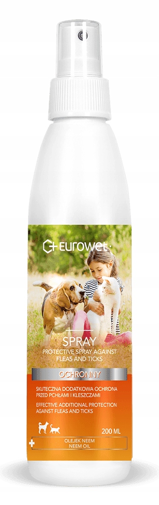 

Eurowet Spray Ochronny na pchły i kleszcze 200ml