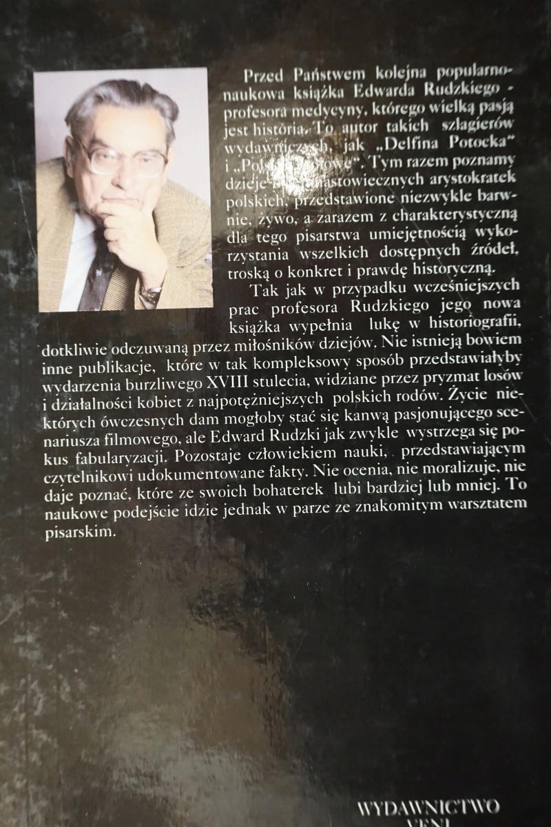 DAMY POLSKIE XVIII wieku EDWARD RUDZKI Nośnik książka papierowa