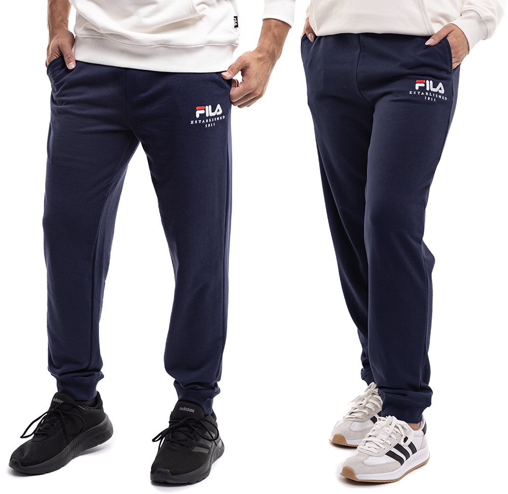 Unisexové teplákové kalhoty Fila Sportovní tréninkové tepláky Bavlněné vel L