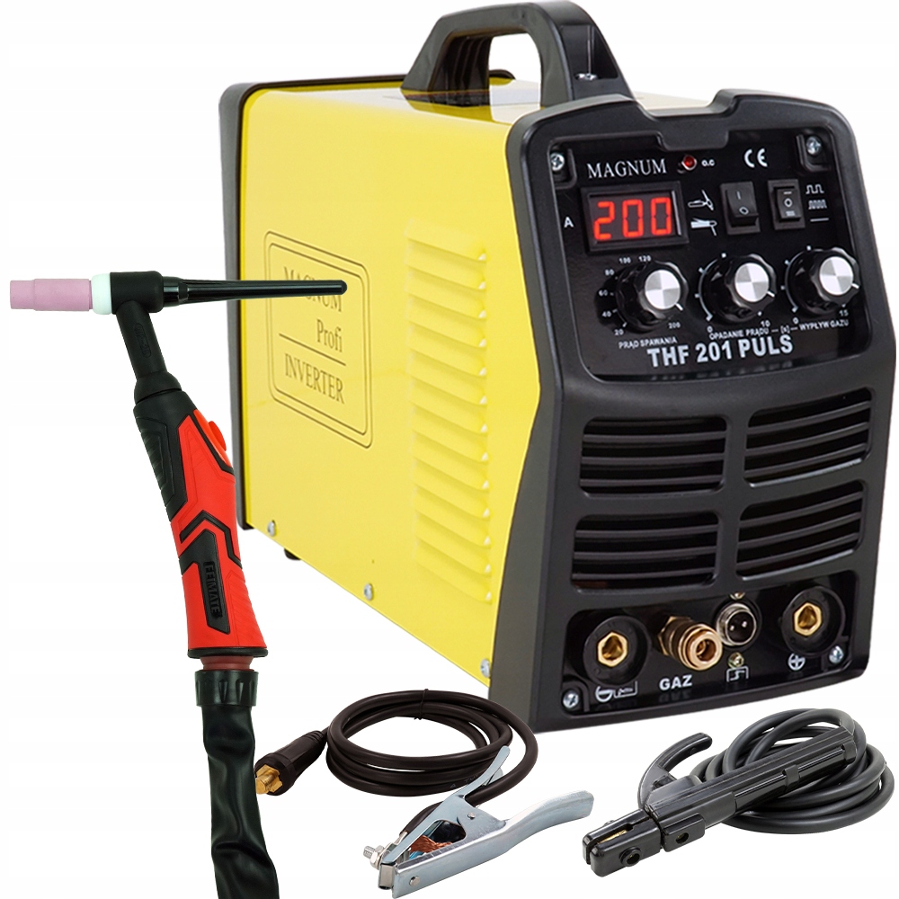 SPAWARKA INWERTOROWA TIG DC MAGNUM 200A MMA PULS