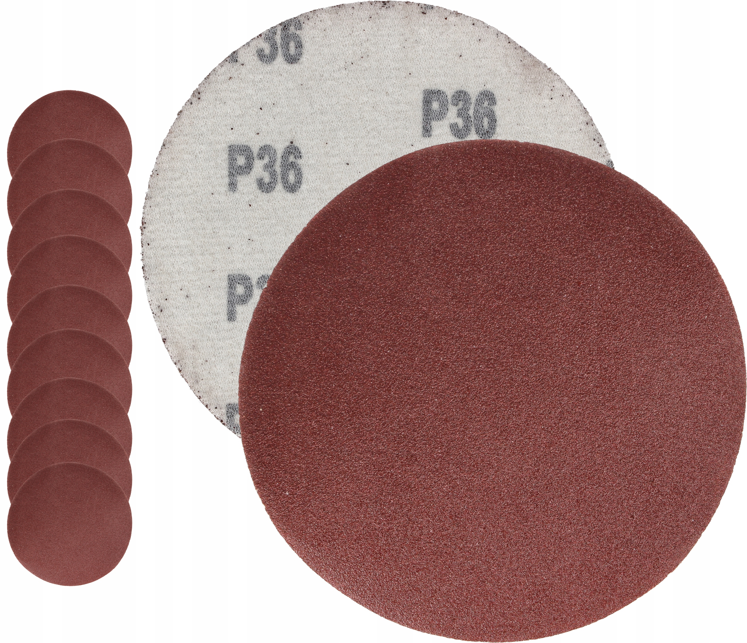 Papier Ścierny Do Szlifierki Krazek 125MM Na Rzep Samoprzylepny GR36 X10