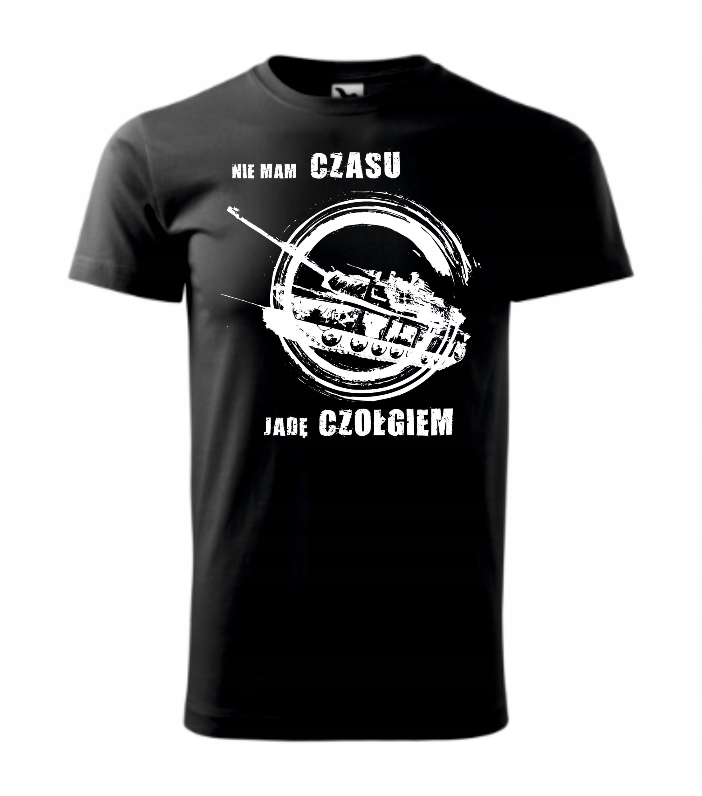

Koszulka nie mam czasu Jadę Czołgiem nadruk A3