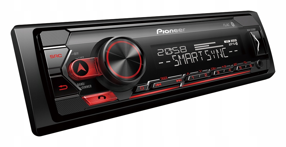 Pioneer MVH-S320BT autorádio s Usb a Bluetooth červené MVH-S320BT