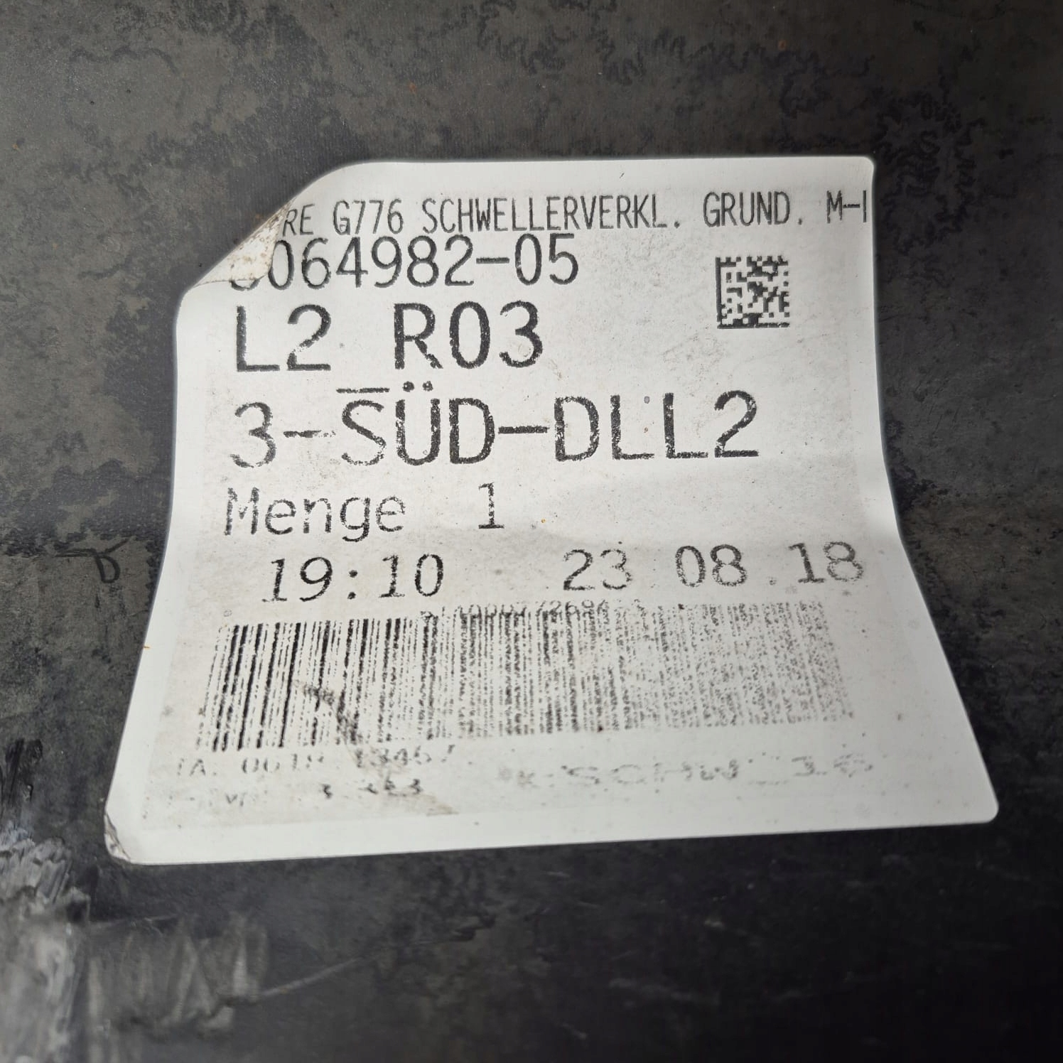 BMW 7 G11 m-packet 15-22 threshold right moulding threshold right
