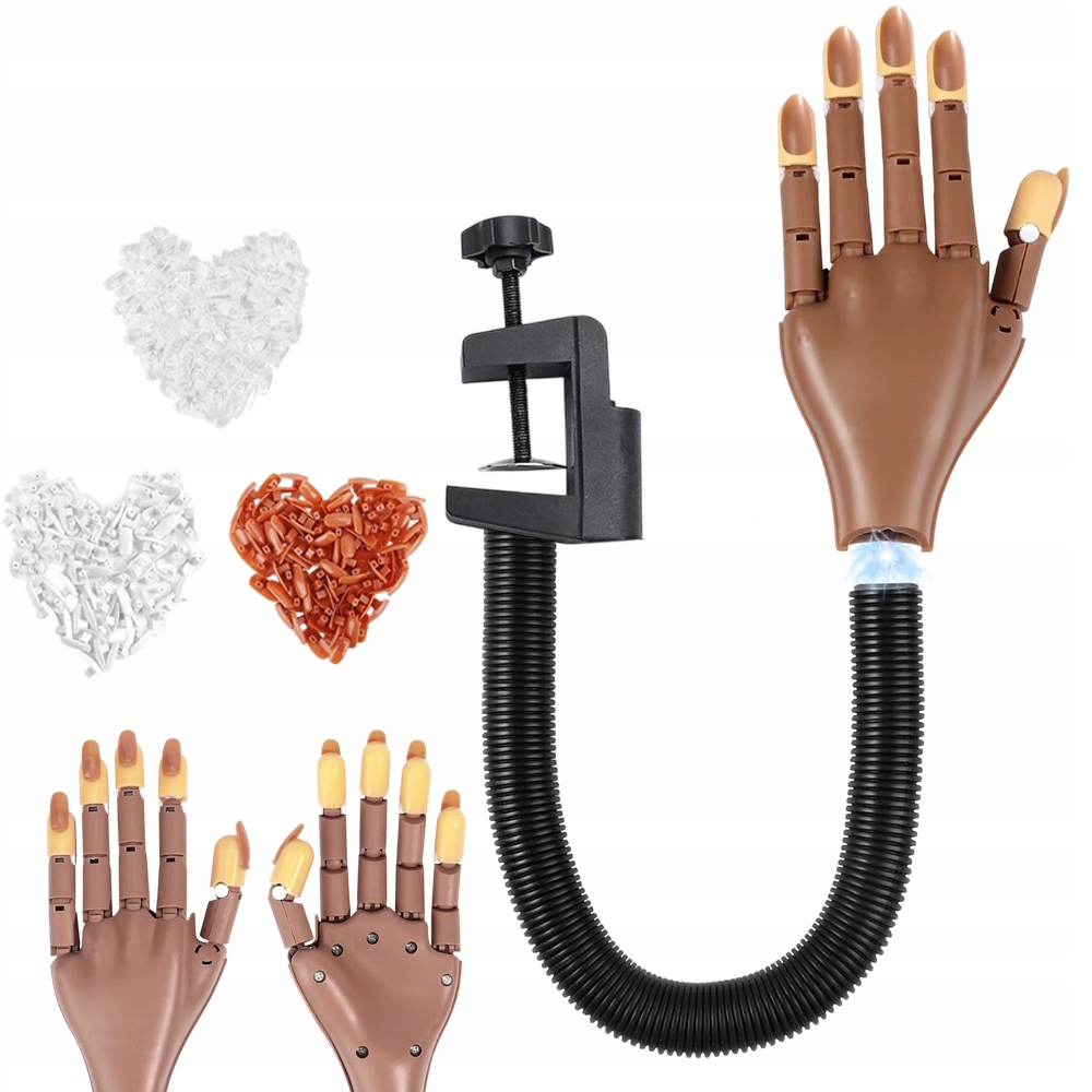 Profesionální Model Ruky Pro Stylizaci Nehtů S Klipem Na Špičky Nehtů