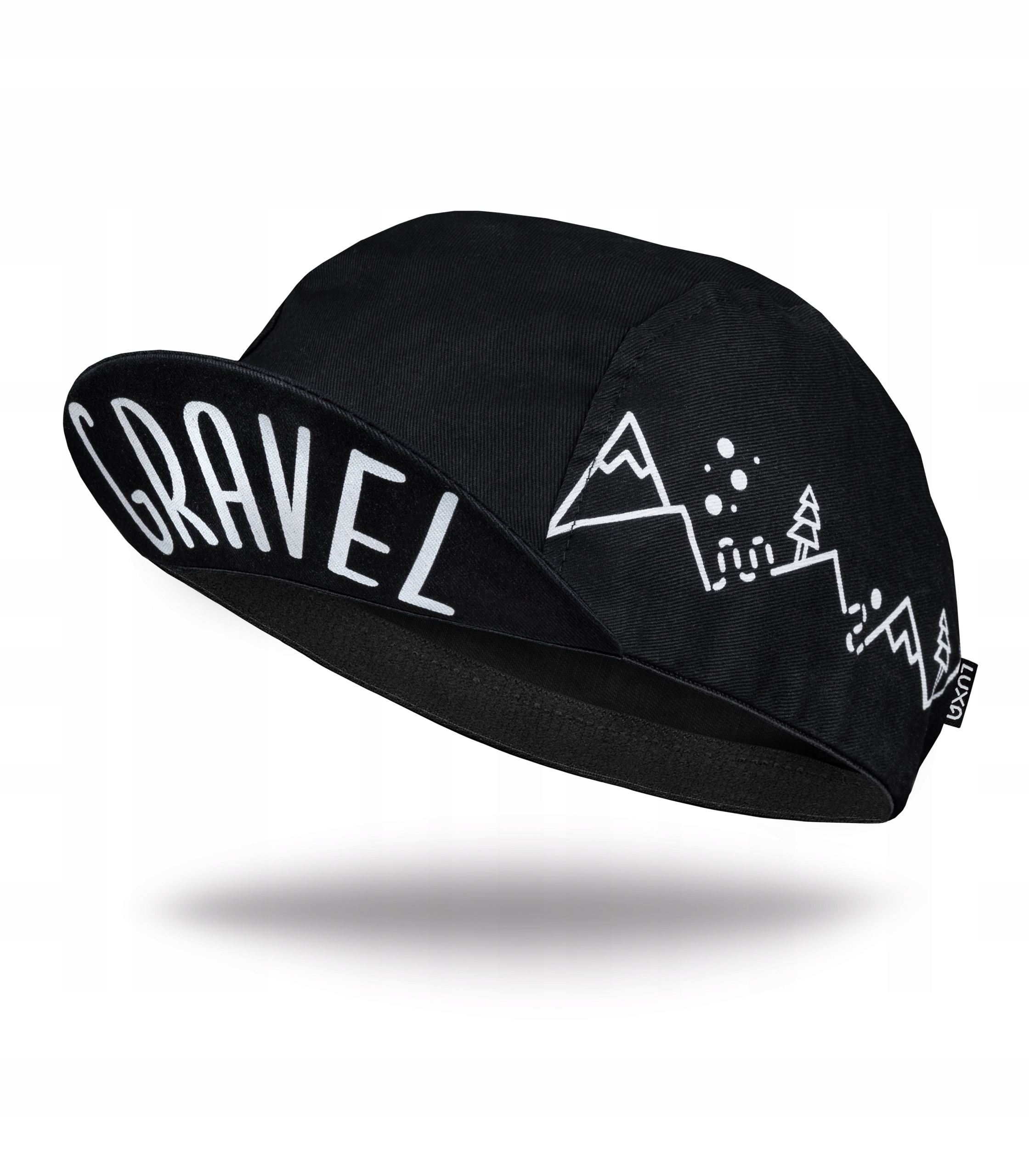 

Bawełniana Czapeczka Kolarska Luxa Gravel Black