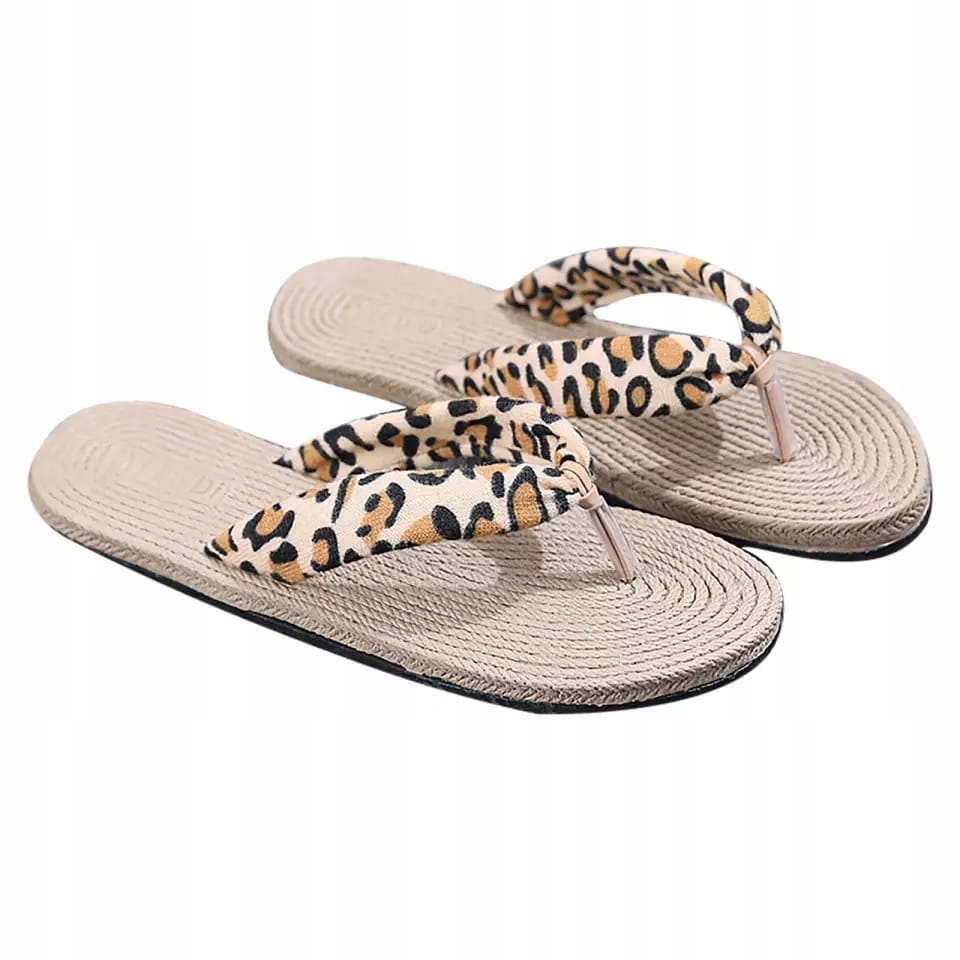 

Klapki japonki espadryle damskie panterka rozm. 39