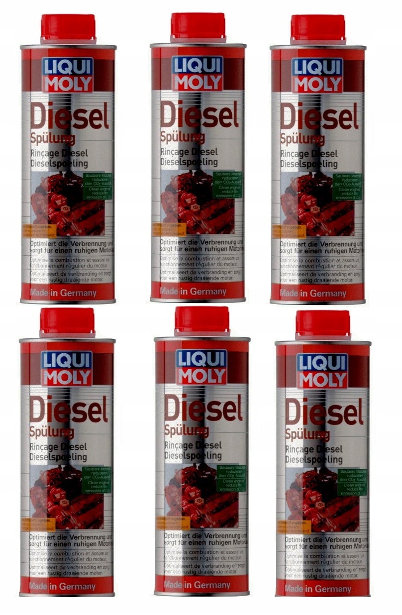 Zestaw 6 Sztuk Liqui Moly Dodatek Do Diesla Czyszczacy 2666/5170 0.5L